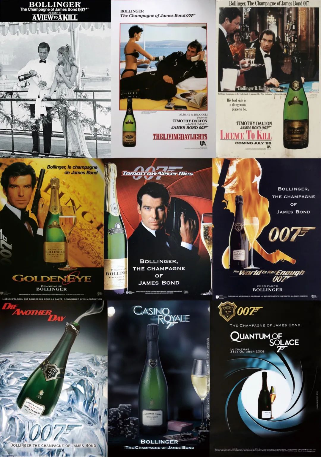 史上最全盘点：007 系列电影中的香槟
