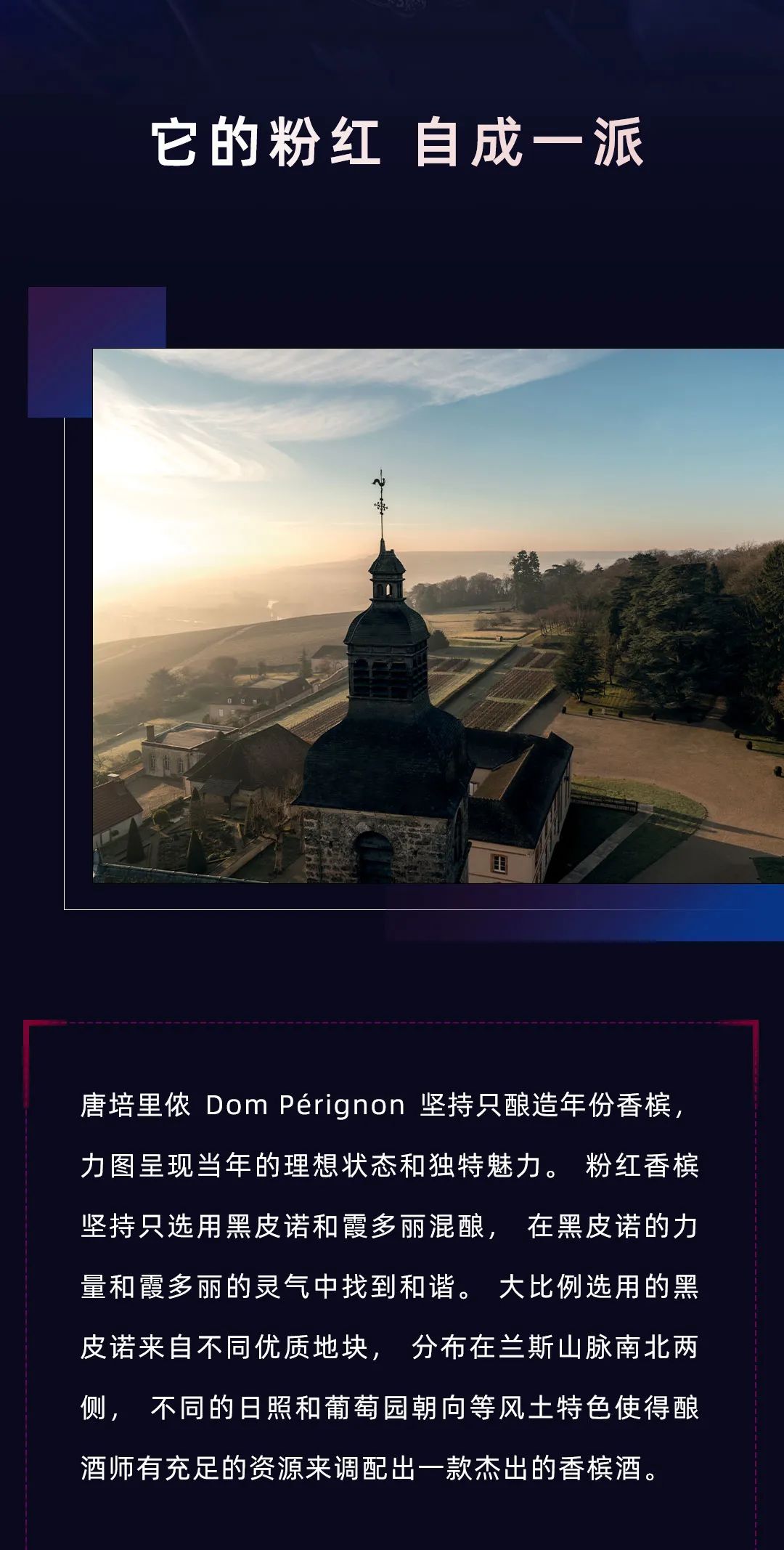 Dom Pérignon，粉红自成一派